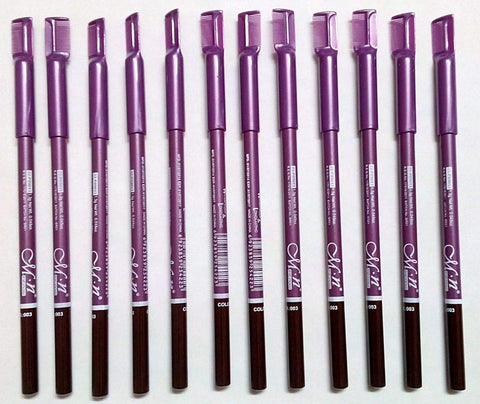 N&M Perfect Waterproof and Long-lasting Eyebrow Pencil - Pack of 12 Pieces