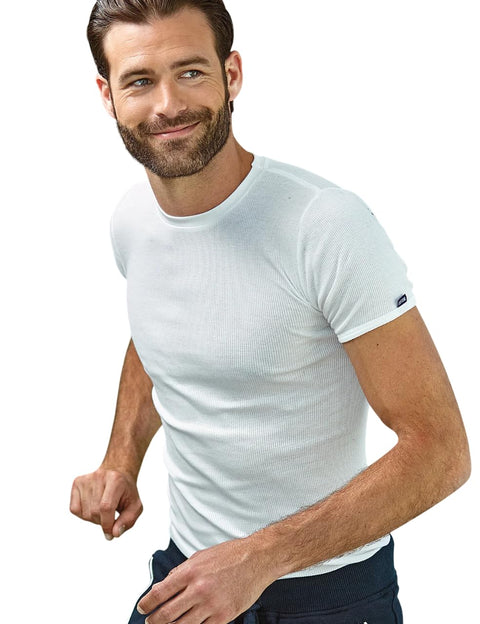 Cottonil Round Neck Breathable Cotton Undershirts - White