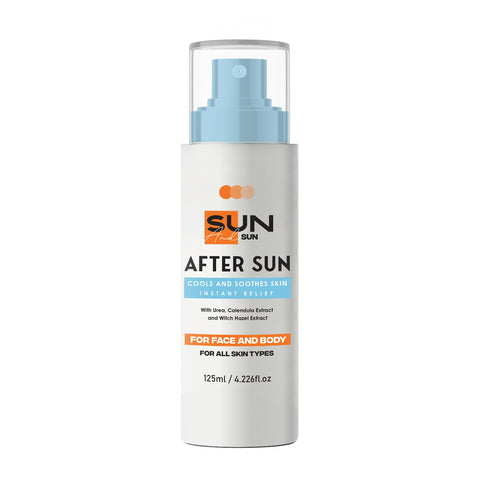 Sun and Sun After sun Face and Body Spray | Non Sticky Organic Aloe Vera for Sun Exposure instant Relief, Skin Moisturizer for Redness 125ml - From So Sandy