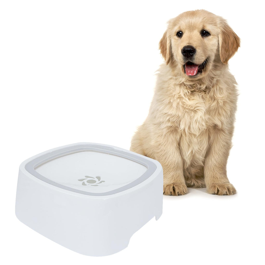 Leakproof Dog Drinker, 1L Drinking Bowl Dog Sprinkler Anti-splash Dog, Water Leakproof, Floating Water Drinking Bowl, Anti-Overflow for Travel/in the House