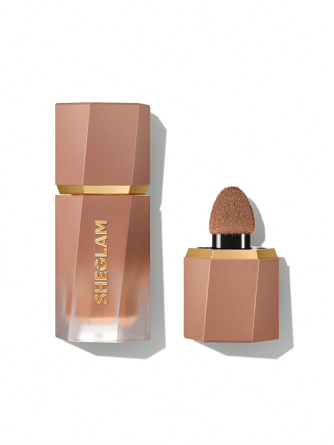 Sheglam Sun Beam Matte Liquid Bronzer, Natural Long-Lasting Finish, Built-In Sponge Applicator (Golden Sun)