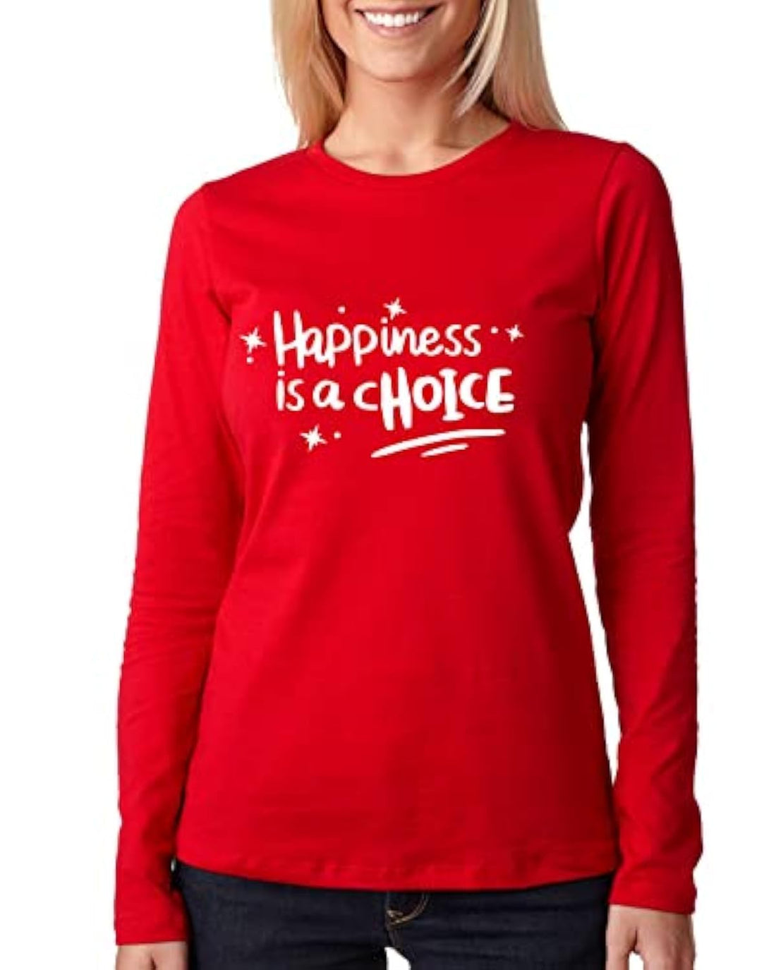 Print Online"HAPPINESS IS A CHOICE" T-Shirt