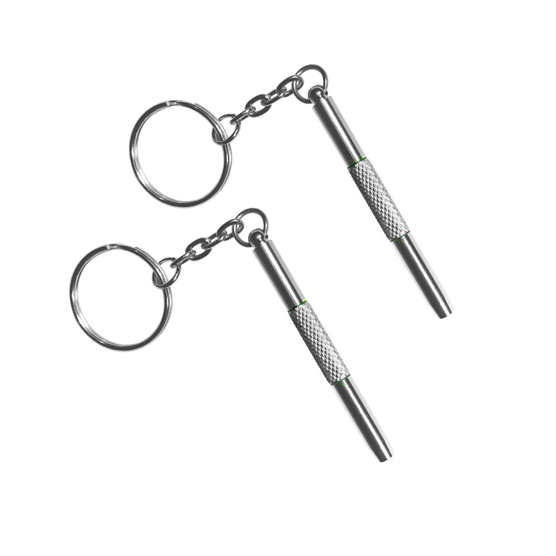 Eyeglass Repair Screwdriver Kit Keychain-2PCS 3 in 1 Colorful Mini Precision Screwdriver with Keychain-Eyeglass, Sunglass, Watch, Jewelry, Electronics, Toy Repair Kit (SILVER)