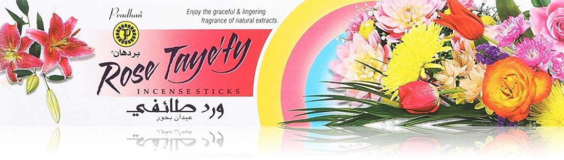 Pradhan Incense Sticks, 14 Sticks - Rose Tayefy