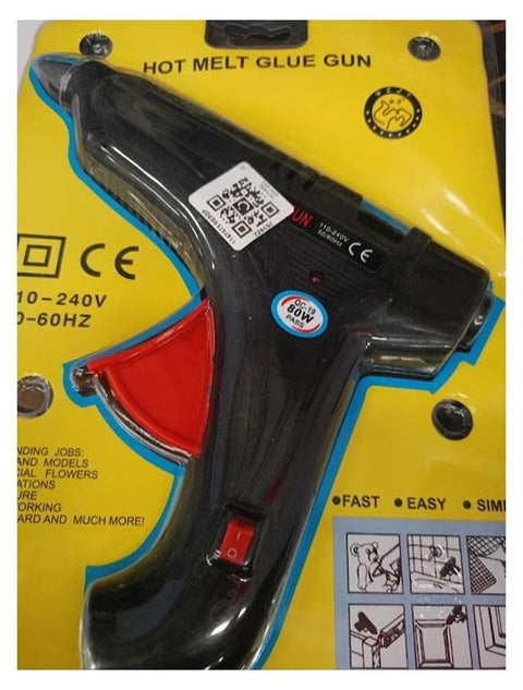 80W Glue Gun for Home and Handy Multi-purpose Black
