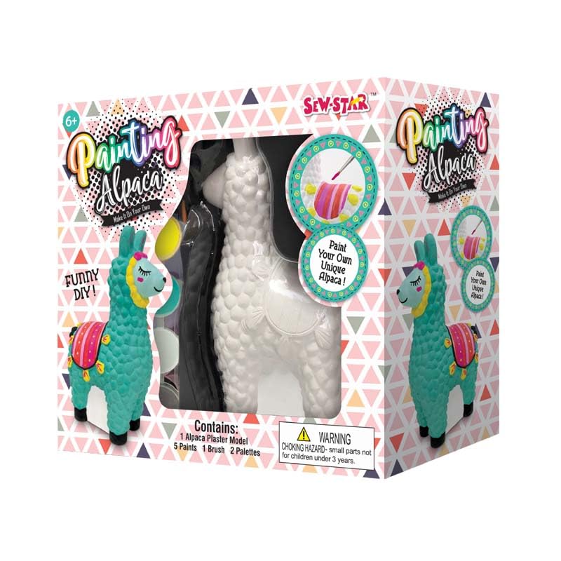 Make you own Plaster painting Kit-Alpaca SS-18-060, 6+