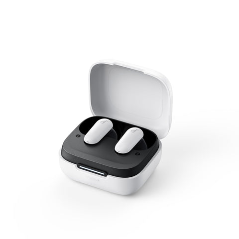 Soundcore By Anker R50i NC True Wireless Earbuds 10mm Drivers with Big Bass, Bluetooth 5.3, IP54-Sweatguard M waterproof, AI Clear Calls with 4 Mics, 22 Preset EQs via App-White - 18 Months Warranty