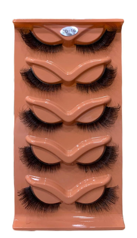 Half Lashes Cateye Pairs/Half Natural Look/Corner Lashes- SHAPE- (SD-16)