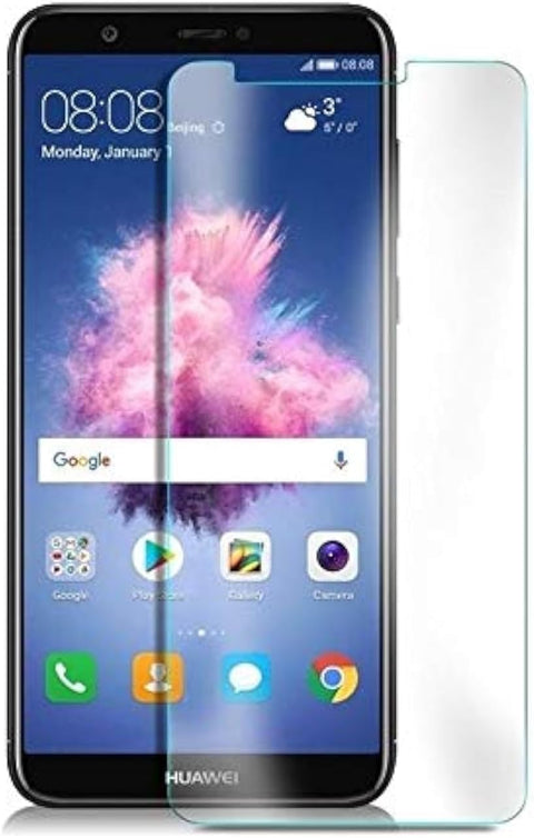 Tempered Glass Screen Protector, 9H Hardness, Full Coverage, Ultra Clear, Bubble Free Easy Installation, High Touch Sensitivity Compatible with Huawei y9 2018 - Clear