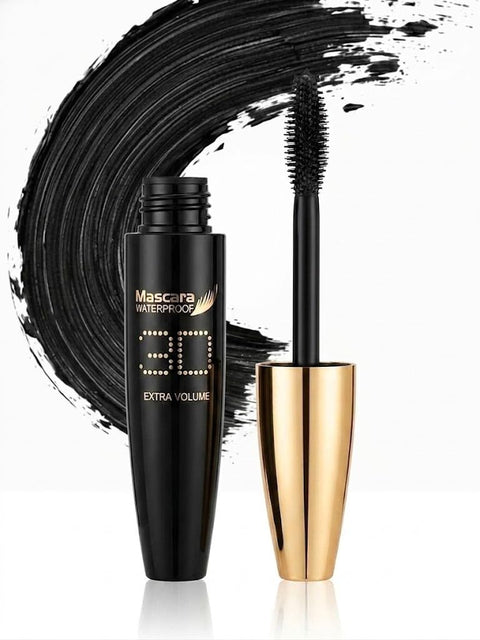 BLACK Mascara Waterproof, Volume and Length Waterproof,Extra Long Thick 3D ETERA VOLUME - BLACK,Lengthening,False Lash Effect