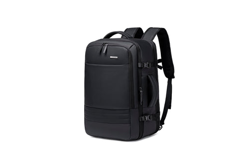 GOLDEN WOLF 44L Unisex Adult Black Polyester Water-Resistant Laptop Backpack with 15.6-inch Laptop Pocket, Multi-pockets, Large Capacity, Soft Shell, Business Style, College/University, Travel, Work