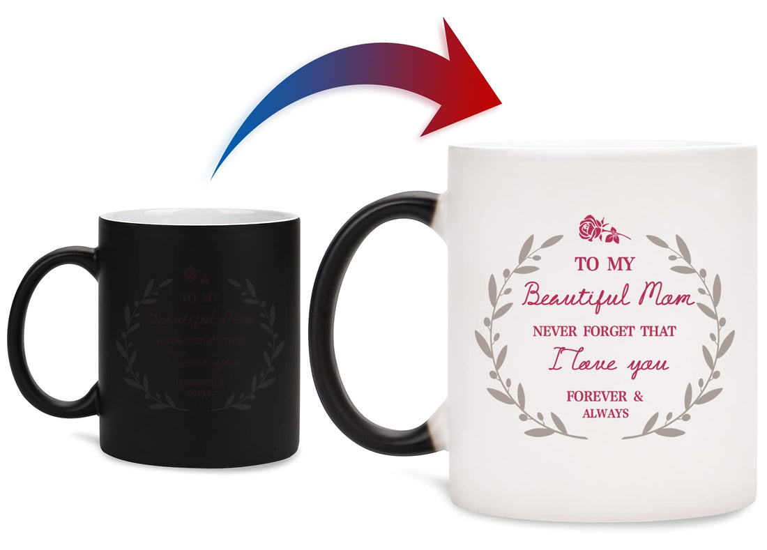 FANXI Gifts for Mom from Daughter Son - Mom Color Changing Mug