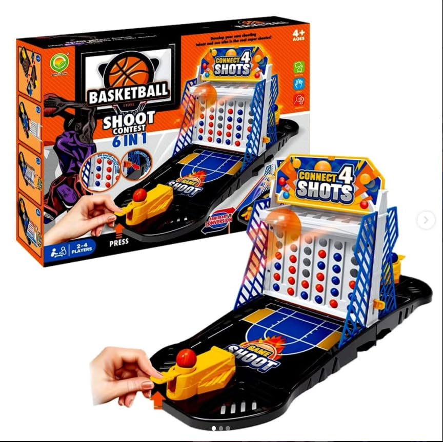 2in1 Basketball Shooter Ejection Throwing Game(connect four version)
