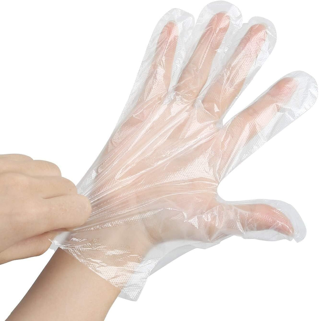 Nylon transparent gloves l size 100 gloves