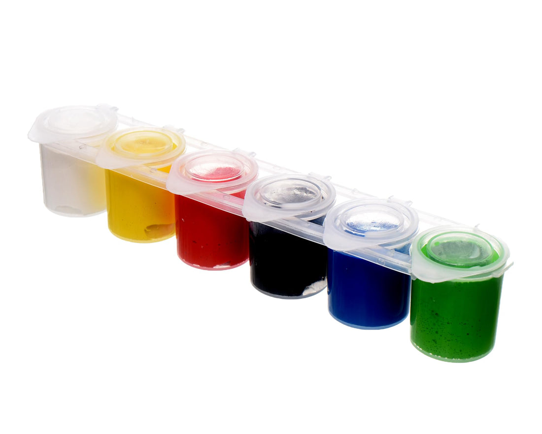 WKW Multi Color Acrylic Paint Set Of 6, 180g, Professional & Beginner-Friendly, Quick Drying, Indoor Use