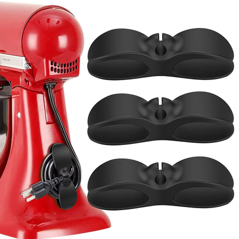 3 PCS Cord Organizers for Appliances, Kitchen Appliance Cord Winder Stick On, Cord Wrapper Electrical Cord Holder for Mixer Blender Toaster Coffee Maker Pressure Cooker Air Fryer Wire Collector