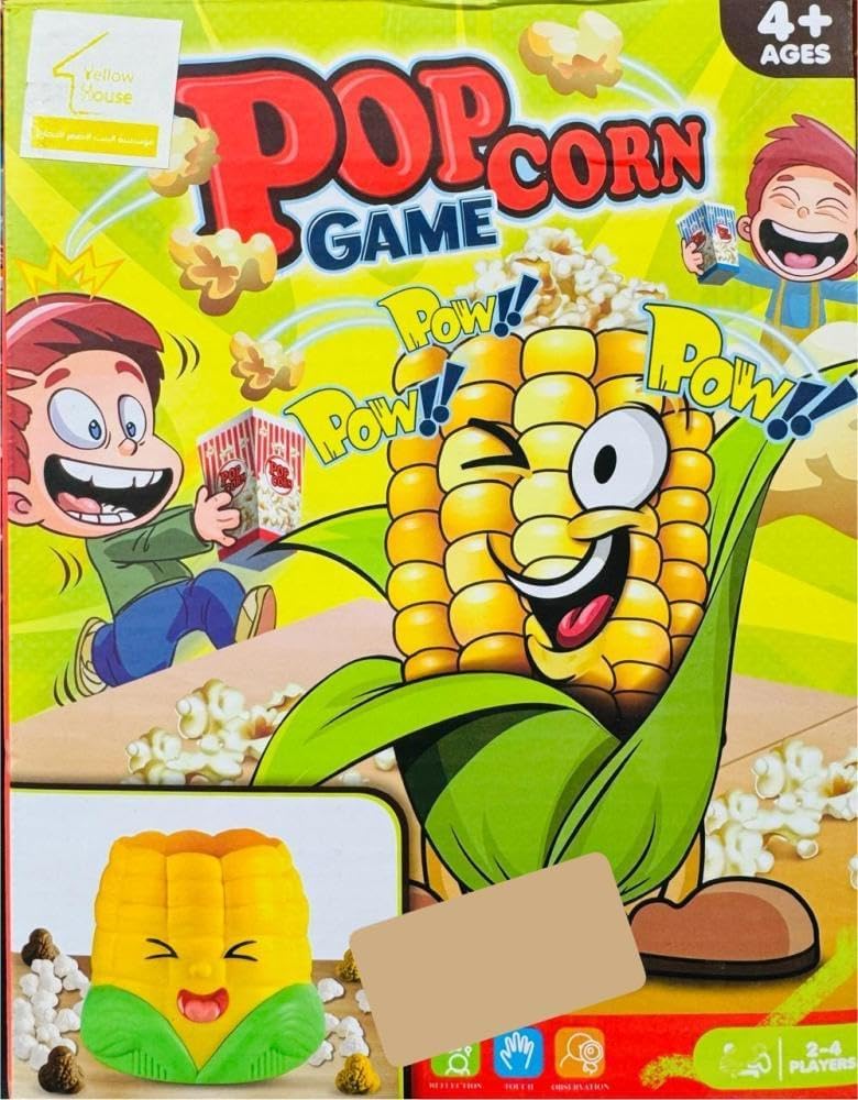 Popcorn Game, Fun Board Game for Ages 4+, 2-4 Players, Reflection and Observation Theme