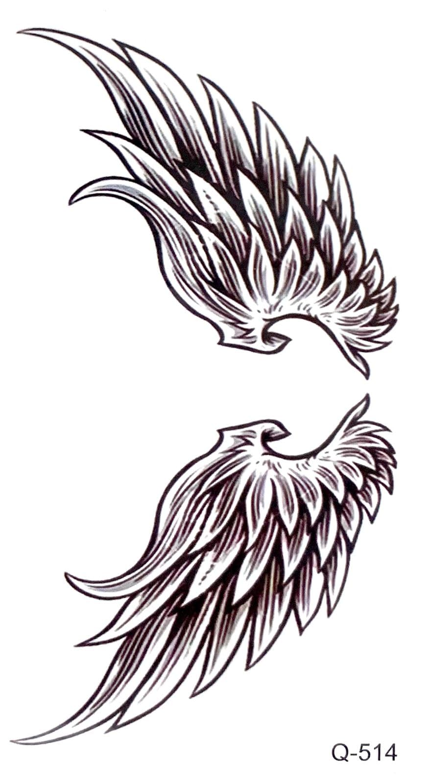 Tattoo Tech, 1 Sheet Medium Semi Permanent Tattoo10*12cm, Adult Art Design Temporary Tattoos, Lasts 1-2 Weeks, Waterproof, Realistic Look, No Adhesive, No Reflection (Q-514)