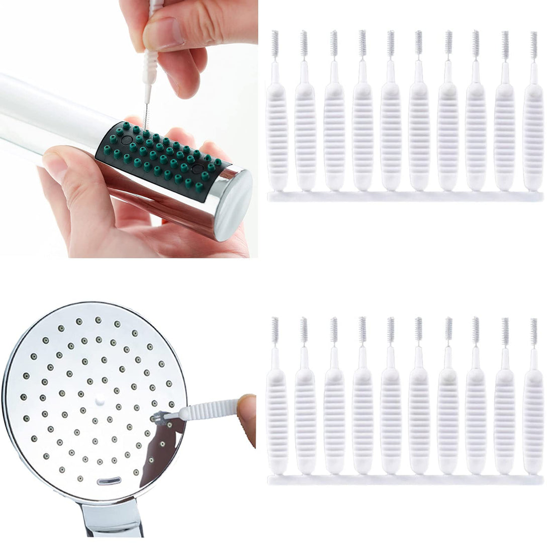 KASTWAVE 20Pcs Shower Head Cleaning Brush, Gap Hole Anti-clogging Cleaning Brush, Multifunctional Superfine Cleaning Brush Deep Clean Brush Set