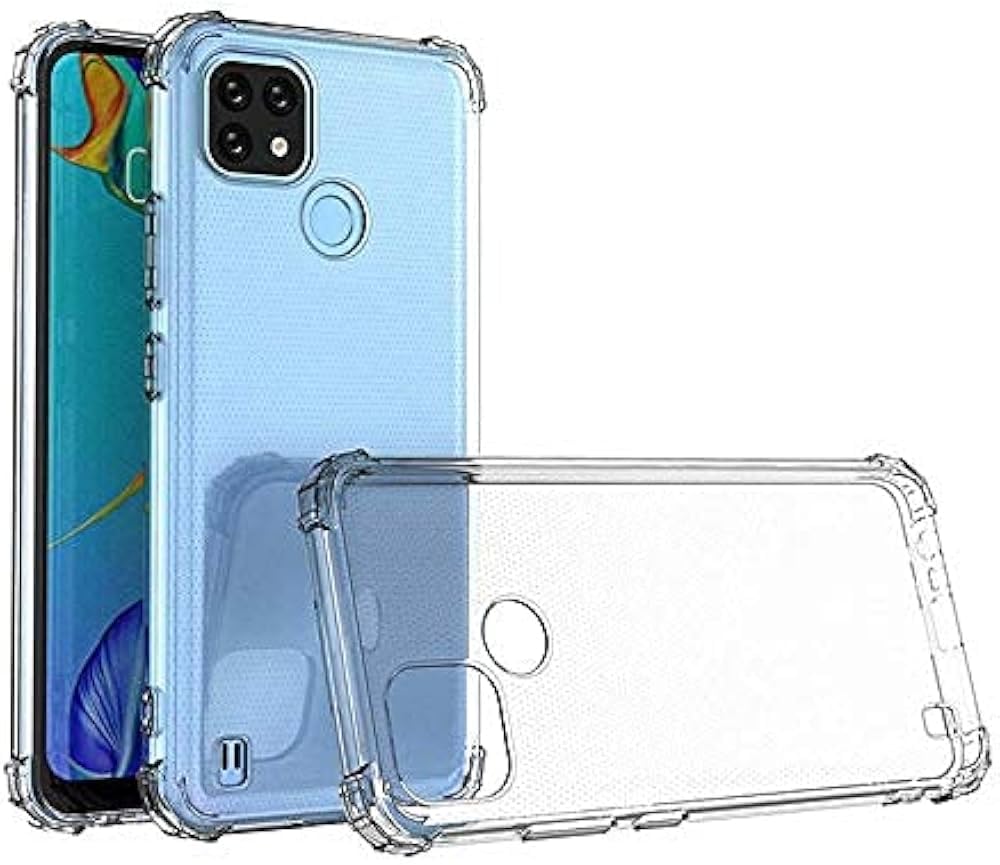 Mallogi (MKP Clear 1) Shockproof Clear Case for OPPO Realme C25Y / C21Y - Four Edges Perfect Match Clear