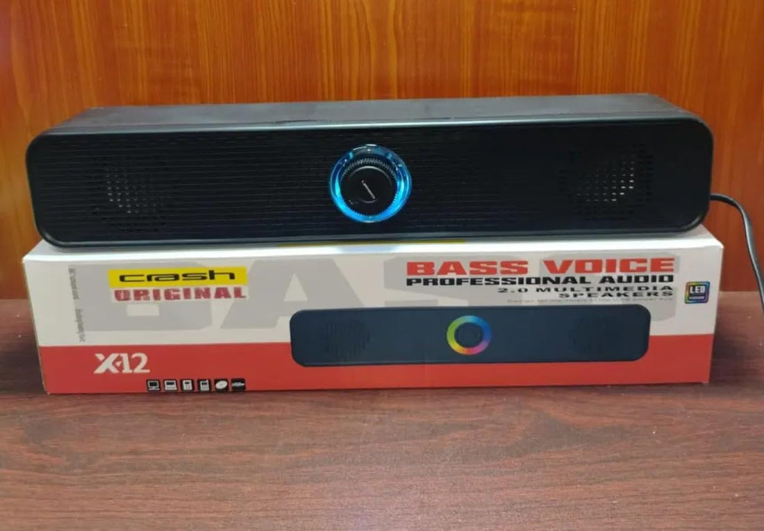 Computer Speaker, High-Quality Material, Powerful Sound, Wired USB and Audio jack, soundbar Design