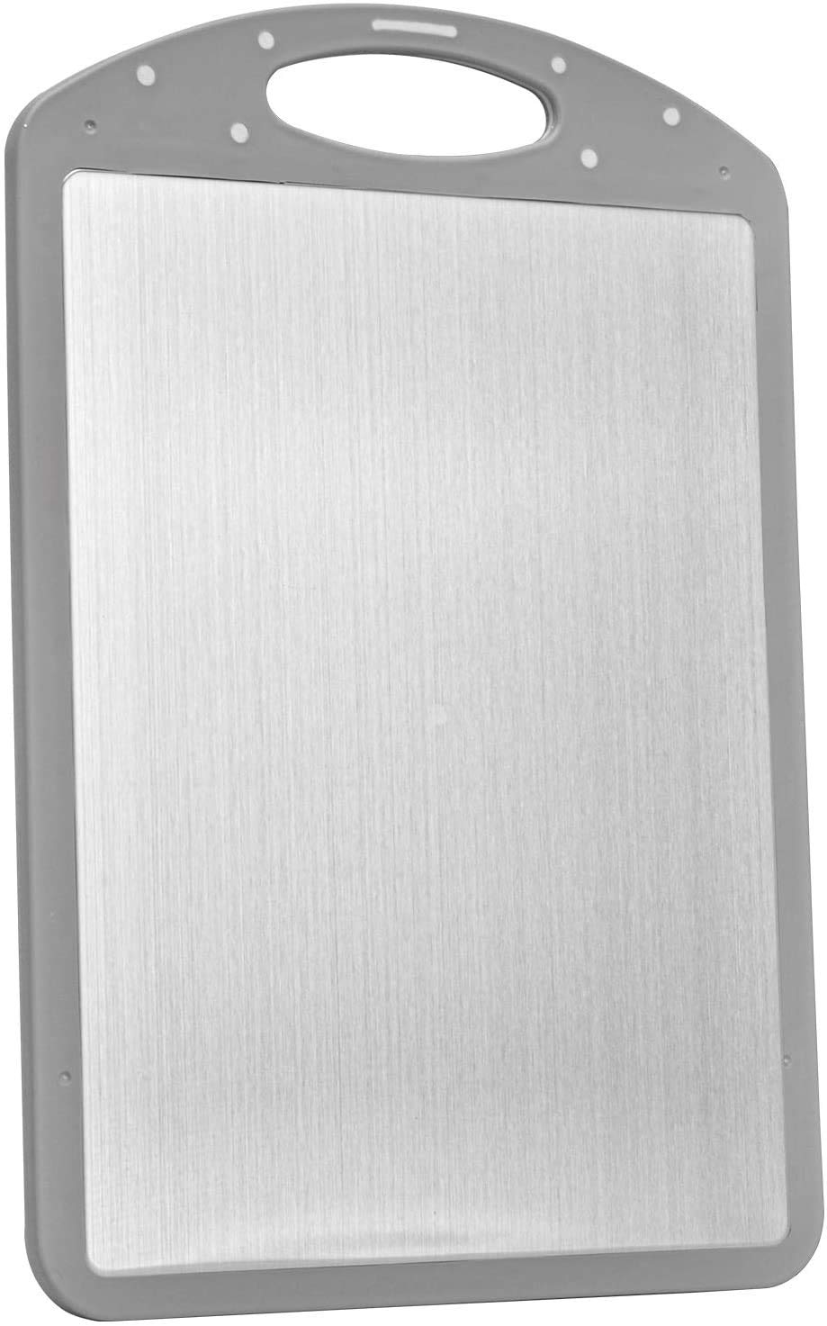only fire Stainless Steel and Plastic Kitchen Cutting Board for Meat, Vegetable, Fruit, Fish, Cheese, Butter, Bread Chopping Board Kitchen Accessories