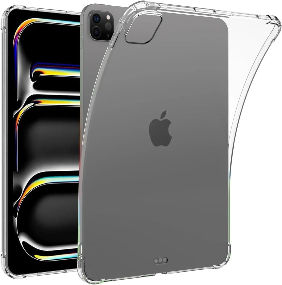 Al-HuTrusHi Clear Case Cover Compatible iPad Pro 13 (2024),13.0 inch, Airbag Drop Protection, Silicone TPU Shockproof Anti-Scratch,Slim-Fit Shell Case iPad Pro 13,13.0 inch Tablet Cover, Clear