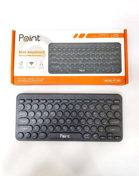 WIRELESS & BLUTOOTH KEYBOARD PT-380 POINT
