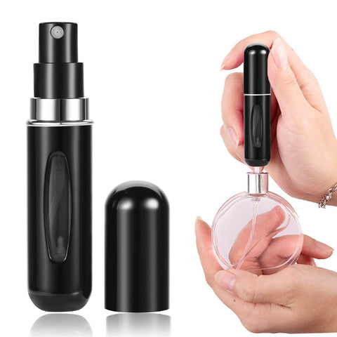Wendergo Perfume Atomiser Refillable Perfume Bottle 5ML Mini Perfume Spray Bottle Portable Empty Travel Bottle for Handbag Purse Pocket Luggage (Multiple colors)