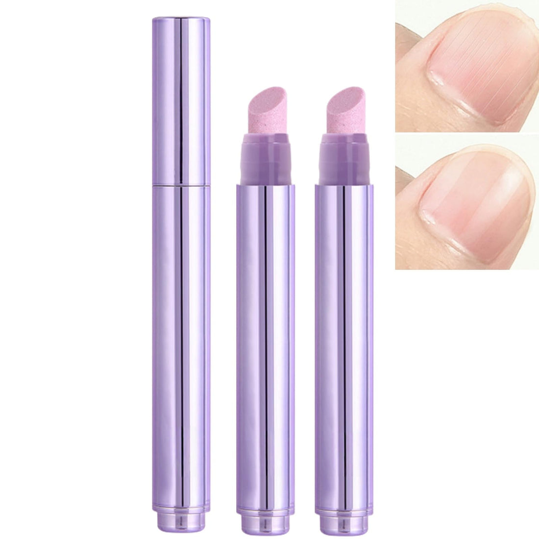 2Pcs Tip Pusher Pen,3 in 1 Nail Care Pen,Nail Strengthener,Cuticle Oil Pe/n,Nai/l Oil P/en,Nai/l Growth Polish,Na/il Hardener,Na/il Buffer P/en,N/ail Growth Treatment,Repairs Split and Cracked N/ails