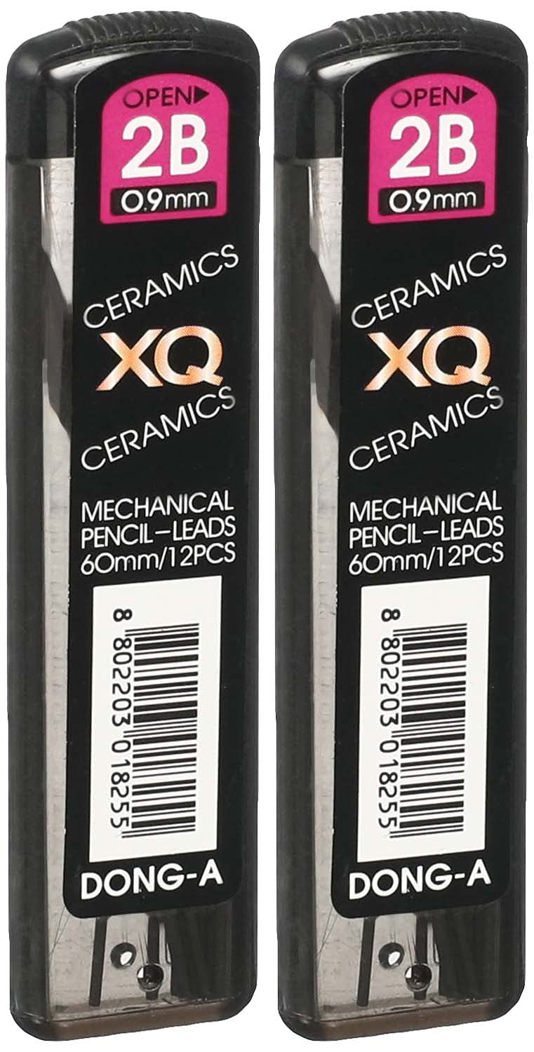 DONG-a Mechanical Pencil Leads, 2B, 0.9 mm - Pack of 2