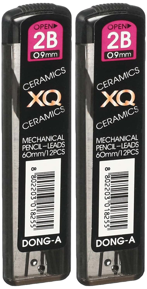 DONG-a Mechanical Pencil Leads, 2B, 0.9 mm - Pack of 2