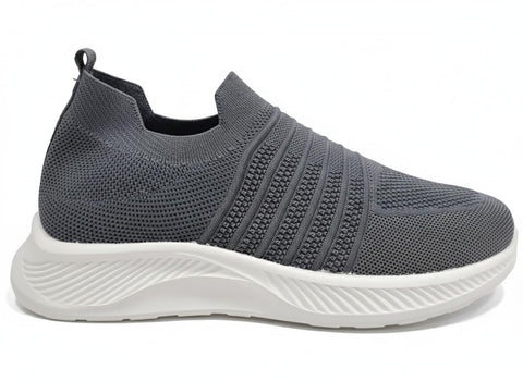 Slip-on Comfortable Slip On Walking Running Sneakers Breathable Canvas Sneakers Thick Sole Shock Absorbing Daily Use Multiple Colors Available (41-45)