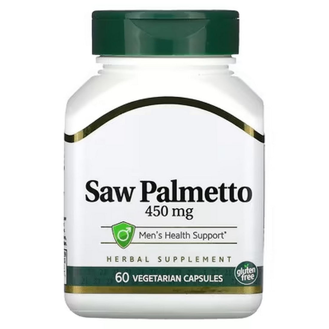 Saw Palmetto, Zinc, in the form, zinc, picolinate, 60 Capsules, with Practical Pill Box, Laboratory Tested, Gluten Free, Soy Free, Vegetarian