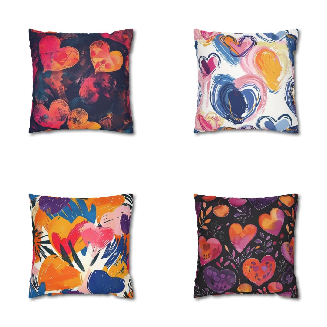 Pillow Case Cushion Cover set from MEGA JO in modern colors and attractive designs 18 x 18 inches 45 x 45 cm (MJ- (178))