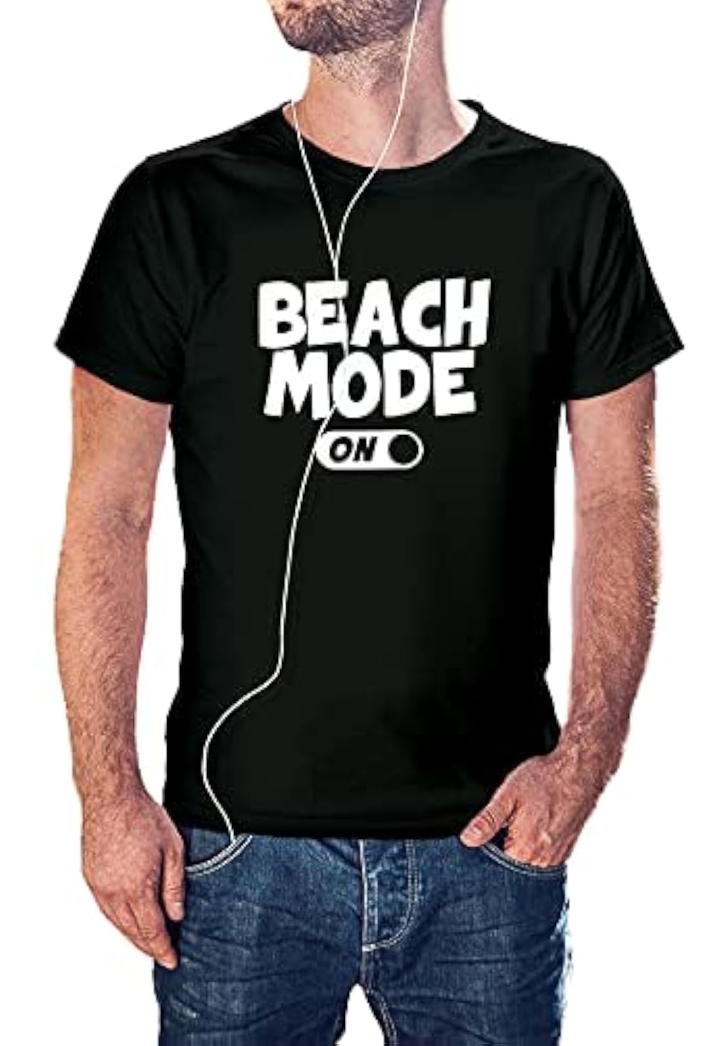 Print Online Men T-Shirt Medium Black 606-BN0