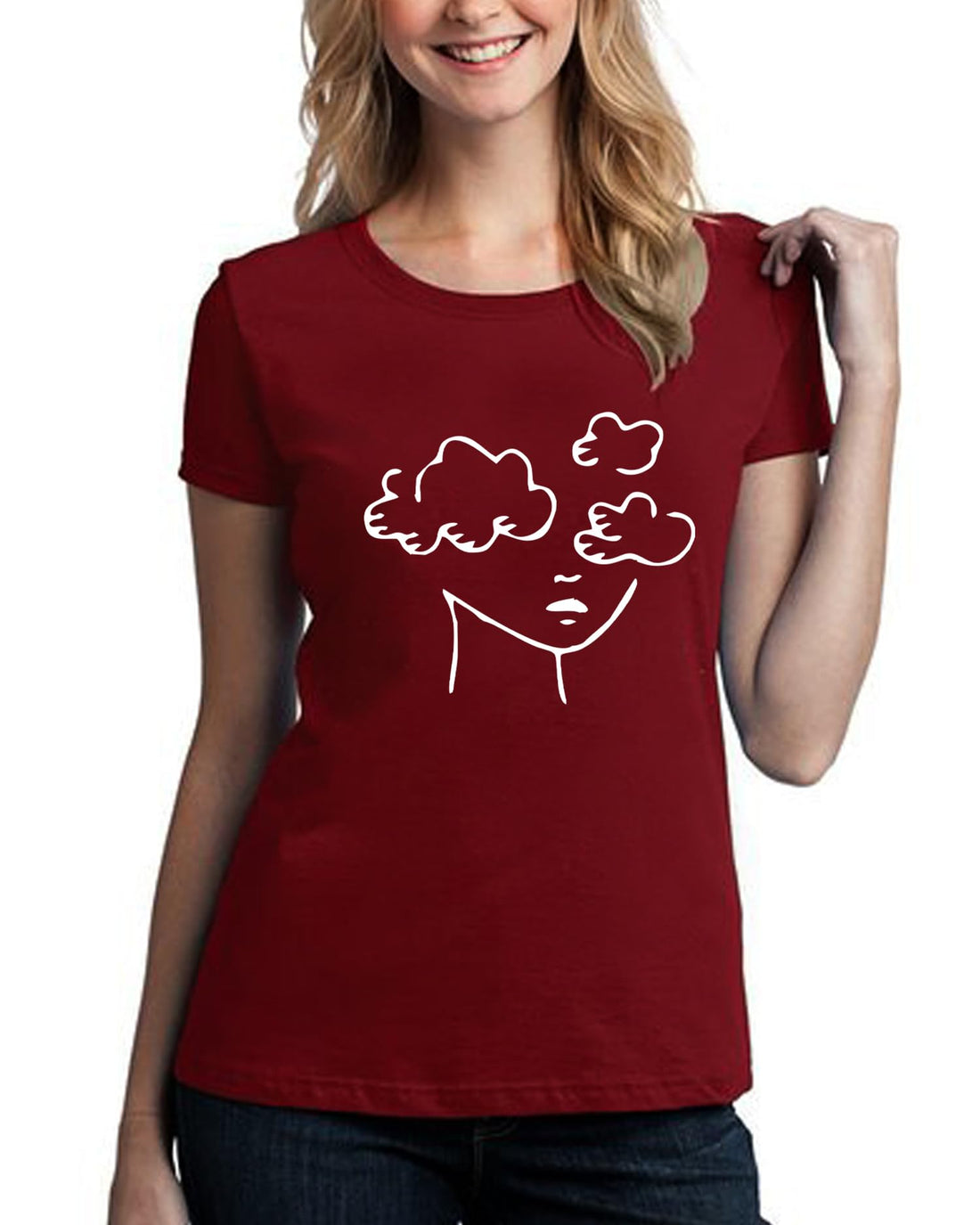 Print Online Short Sleeve T-Shirt -C717