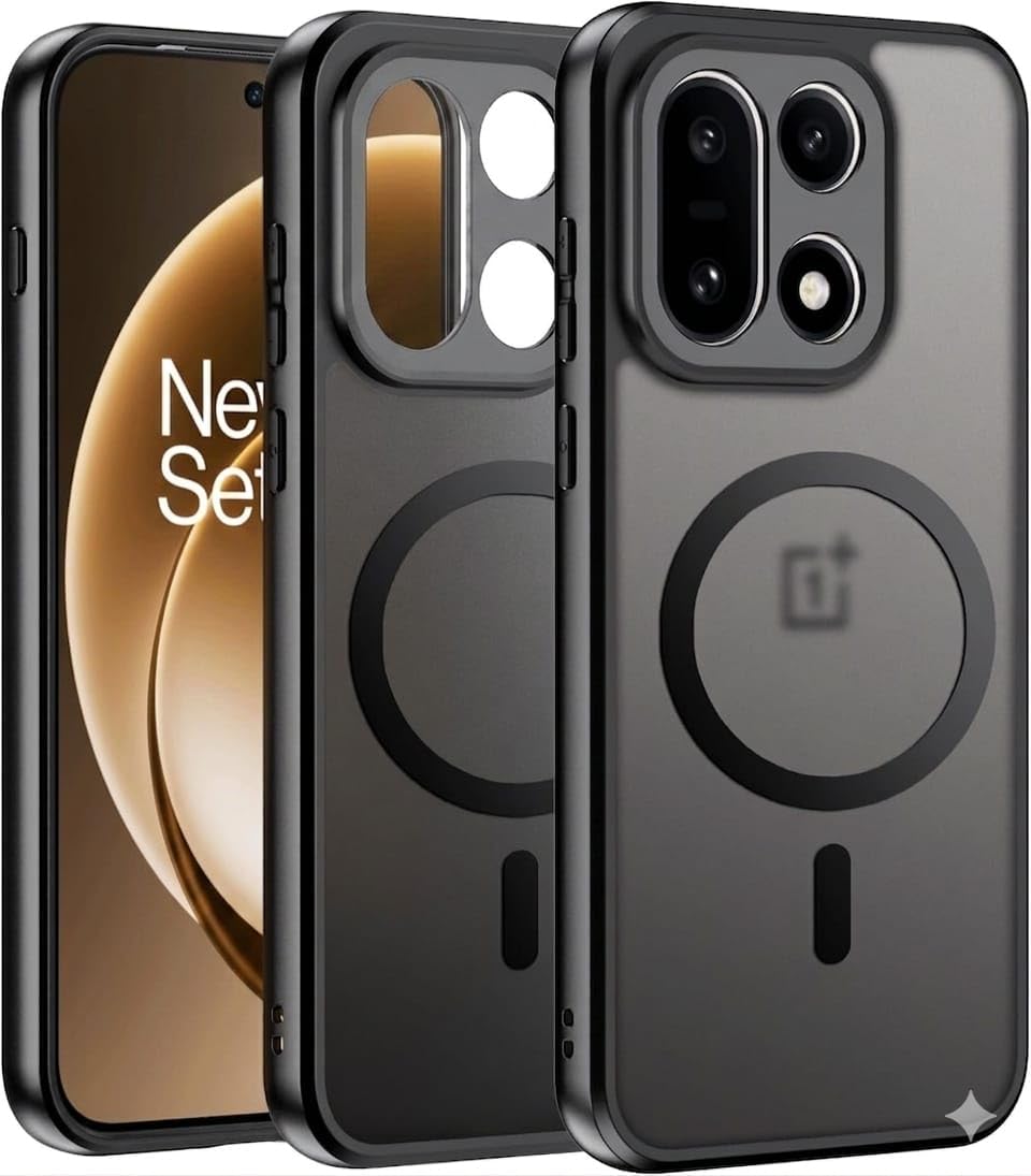 Grabist Magnetic Case for Oneplus 15 5G/ 1+15 5G, Non-Yellowing, Military Grade Protection, Shockproof Protective Cover with Camera Protection ForOneplus 15/1+15