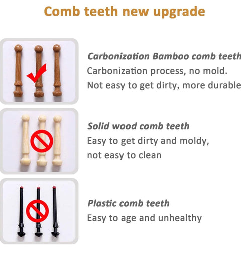 Wooden Hair Stimulate Brushes