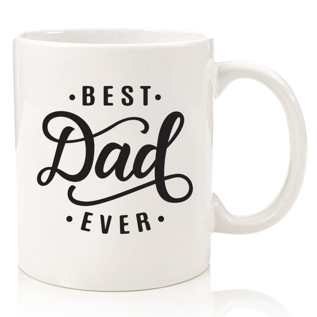 Best Dad Ever Coffee Mug - Birthday Gifts for Dad, Men, Husband - Unique Dads Gifts from Daughter, Son, Wife, Kids - Cool Bday Present Ideas for Father, Guys, Him - Novelty Dad's Mug, Fun Cup