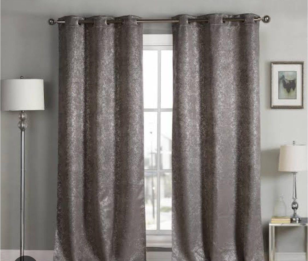 Generic Velvet Curtain Panel, cafe, Heavy Soft Fabric, Grommet Top, Ready to Install, 150 cm x 275 cm, .flo