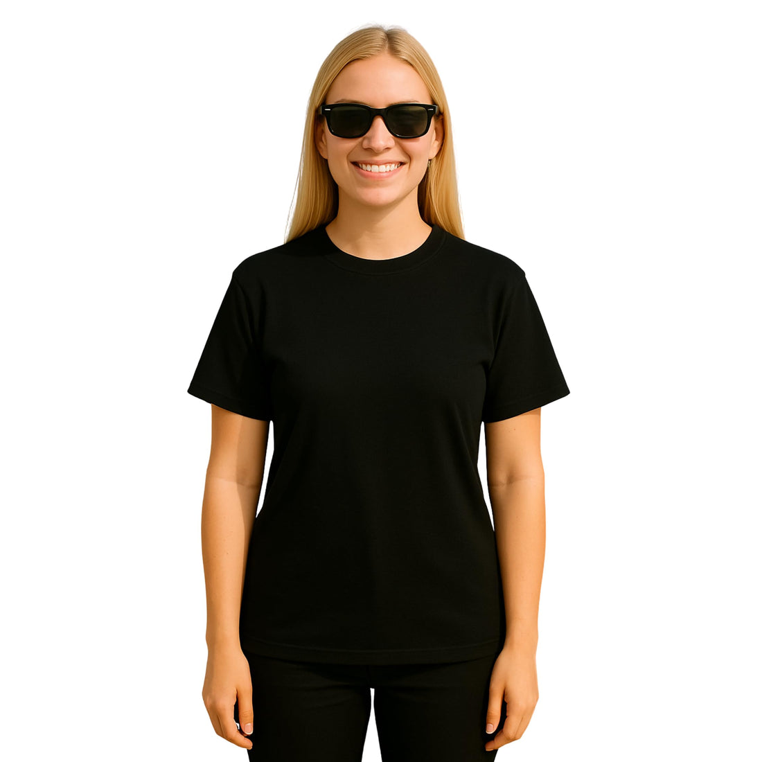 Cotton Oversized Regular T-Shirt for Women, Round Neck, Short Sleeve, Casual, Modern, 100% cotton