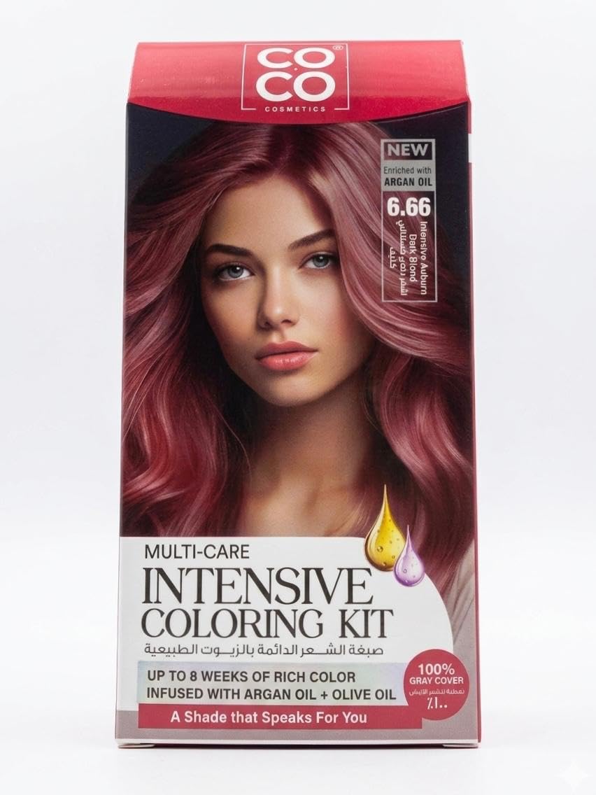Coco Hair Dye Light Blonde Intense Red No.8.66