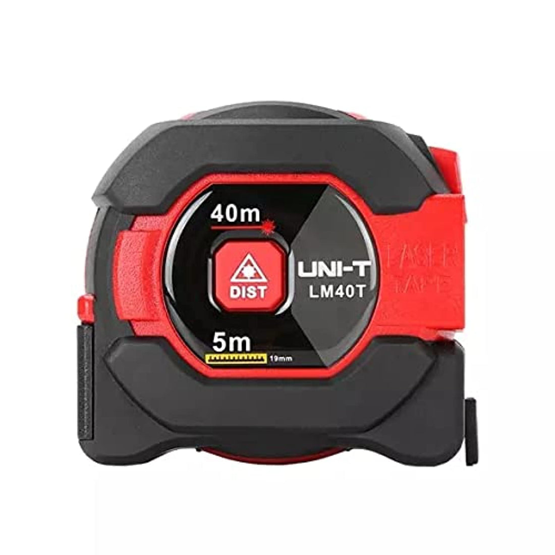 Uni-T 40 Meter Single Button Laser Distance Meter With 5 Meter Tape 2-In-1 Digital Distance Infrared Gauge Range Finder Tapeline Lcd Measuring Tape - Lm40T