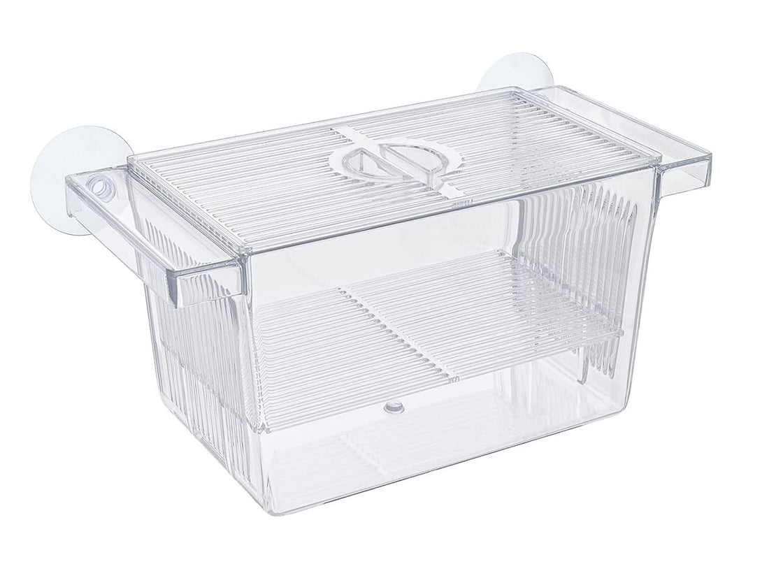 Fashion Mania Clear Acrylic Fish Breeding Tank Hatchery Incubator Small Aquarium Divider Box Durable Breeding Box for Fish Tank