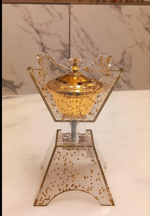 Acrylic Arabian Incense Burners metal Vintage Arabic Burner,Middle Eastern Incense Holder- Incense Burner Bakhoor Suitable For Arabian Oud,Home, Hotel Decor Shape 5