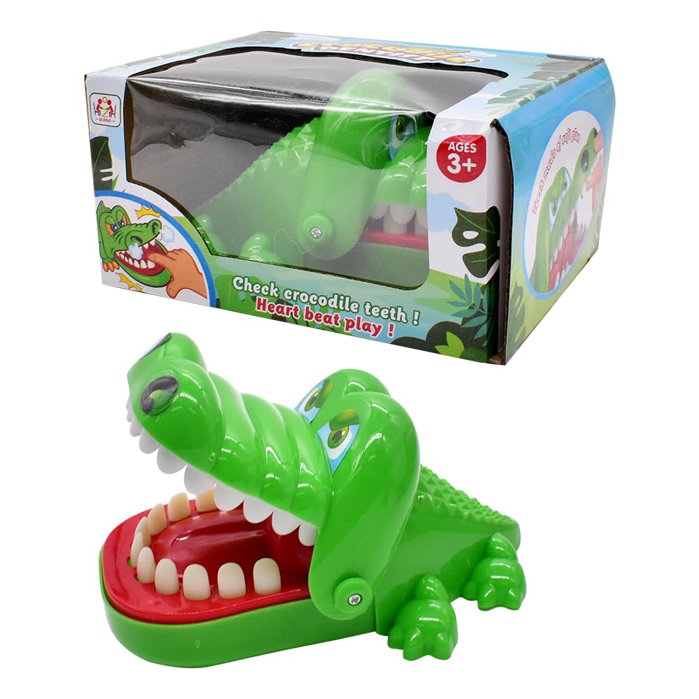 SoLLek Crocodile Dentist Toys, Crocodile Teeth Game Toy, Mouth Bite Toy, Crocodile Play Toys for Dentist with Biting Fingers for Children, Gift for Children