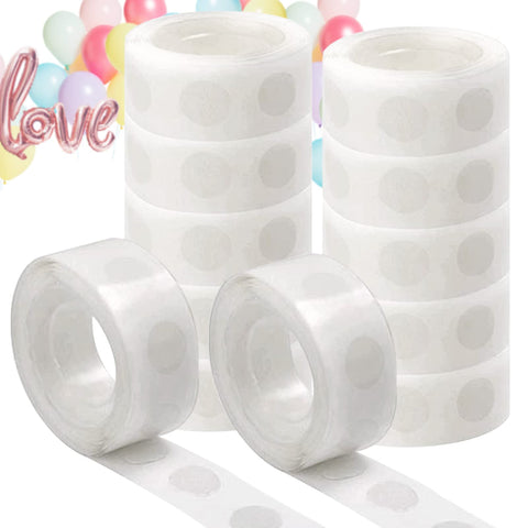SZXMDKH Glue Dots for Balloons,1200 Pieces Balloon Arch Tape Sticky Dots Double Sided Glue Dots for Crafting(10mm)