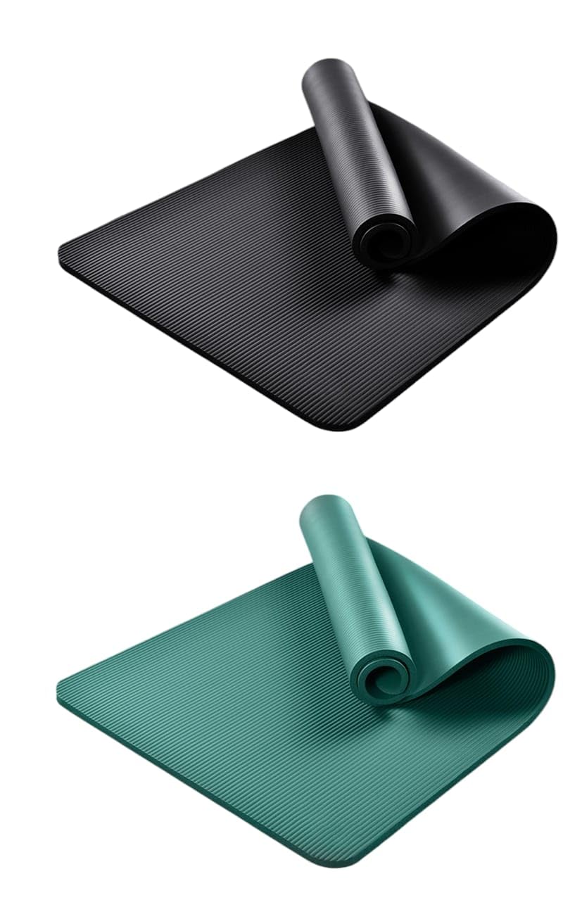 MD Stay Fit Ultimate Premium 10mm Non-Slip Yoga Mat with Attached Strap Ideal for High-Intensity Interval Workouts, Pilates, Yoga and Many Other Home Workouts