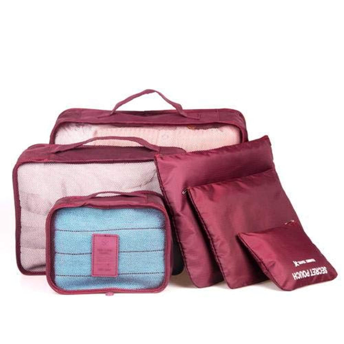 COOLBABY 6 Pcs Travel Storage Bag Set For Clothes Tidy Organizer Pouch
